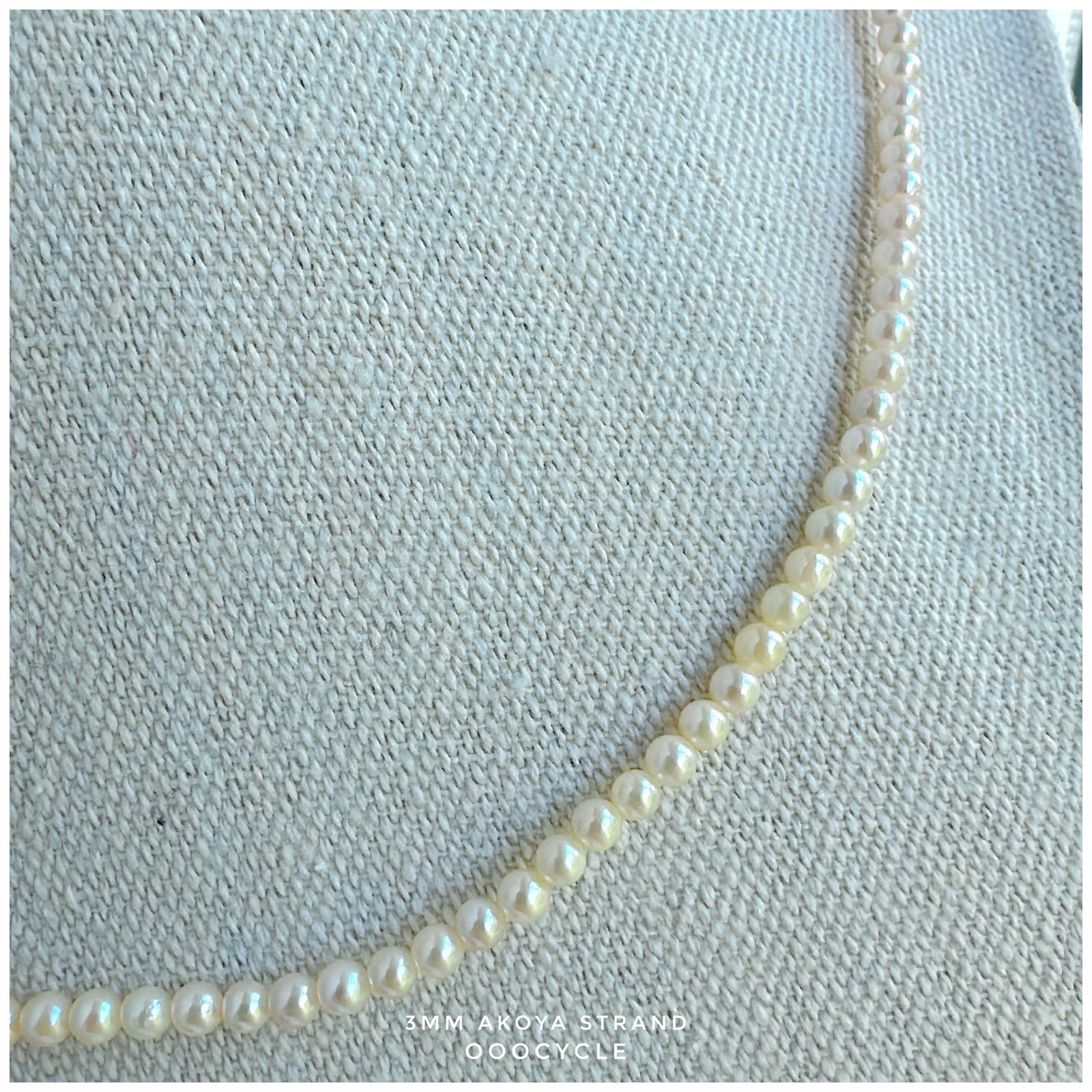 3mm Akoya Round 日 本 海 水 圓 珠 珠 鏈