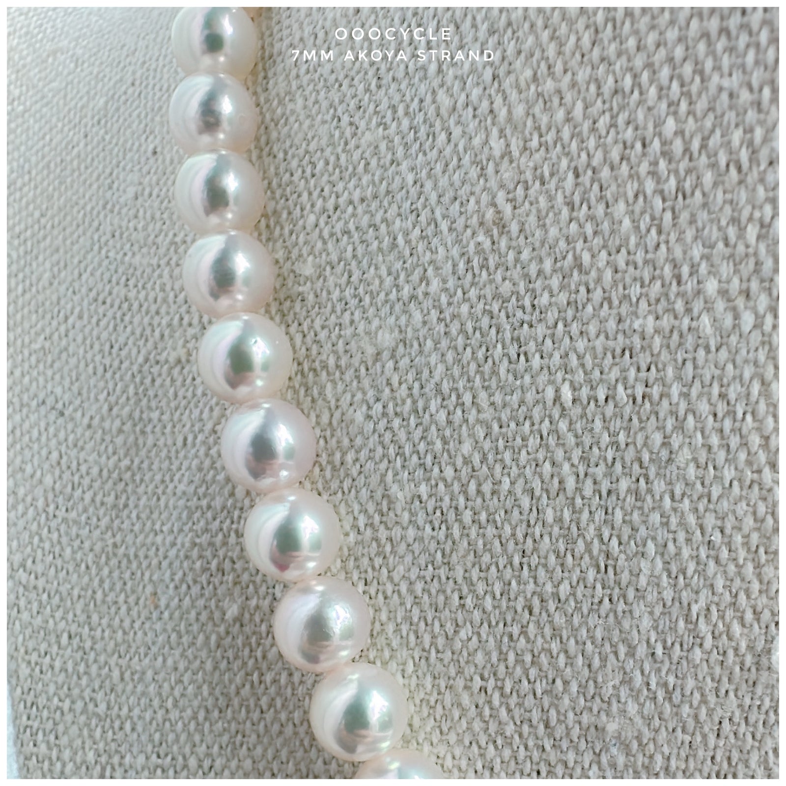 7mm Akoya Strand 日 本 海 水 珍 珠 珠 鏈