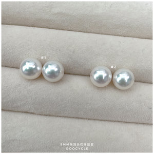 9mm Certified Unrefined Hanadama Pearl 無調色花珠證書