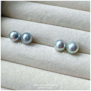 9mm Akoya Grey Blue Baroque 日本灰藍巴洛克珍珠
