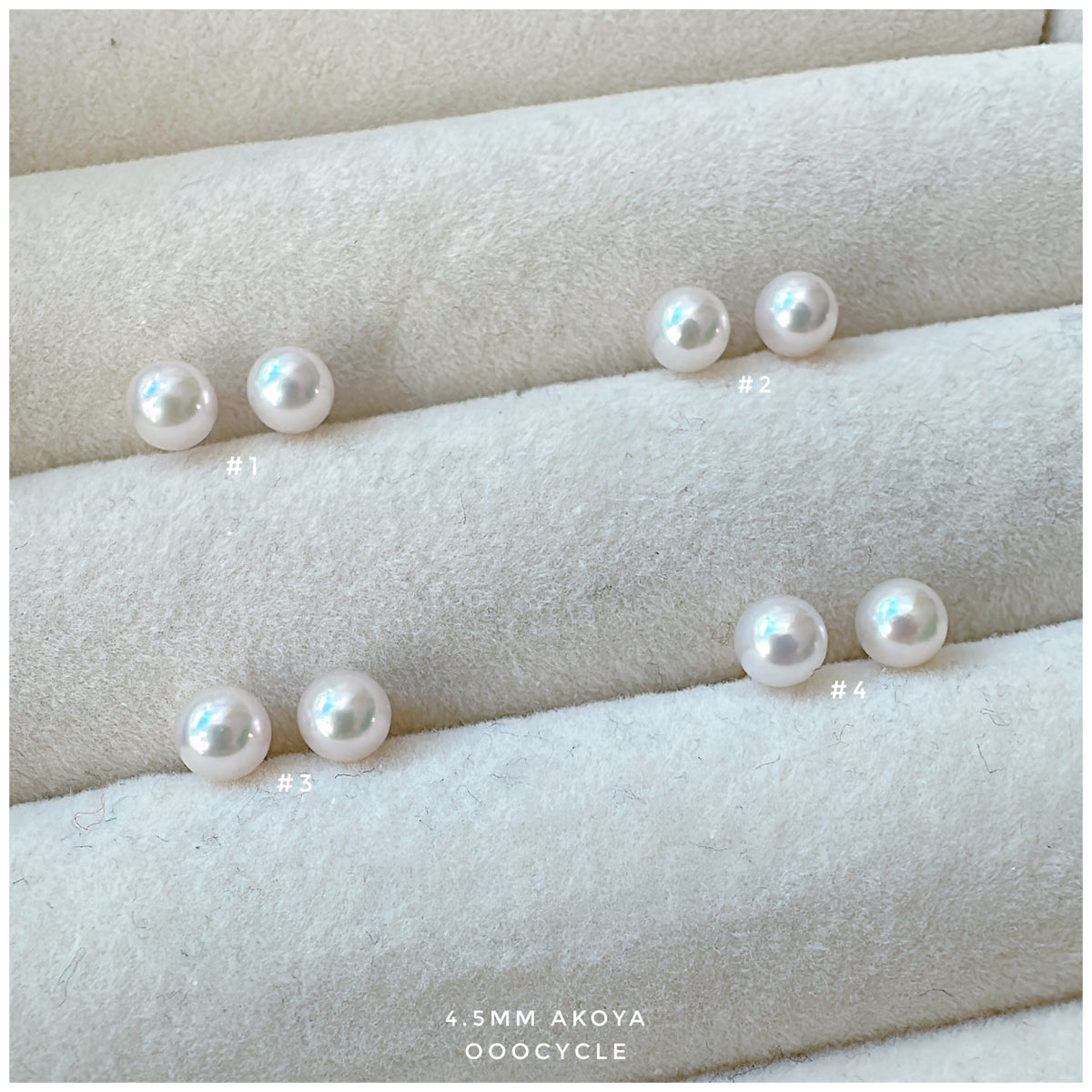 A k o y a W h i t e 日本海水白圓珠 4.5mm