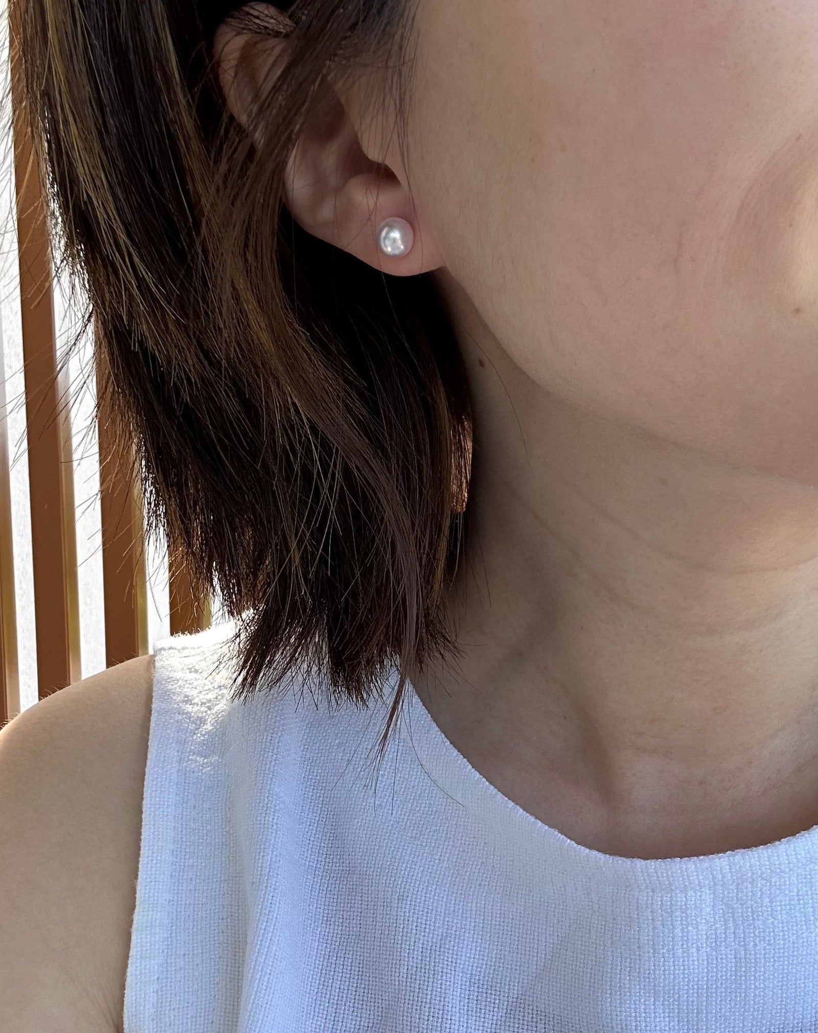 8.5mm Certified Hanadama Studs 花珠證書耳釘