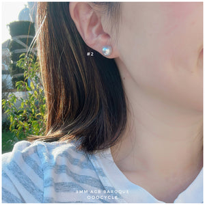 9mm Akoya Grey Blue Baroque 日本灰藍巴洛克珍珠