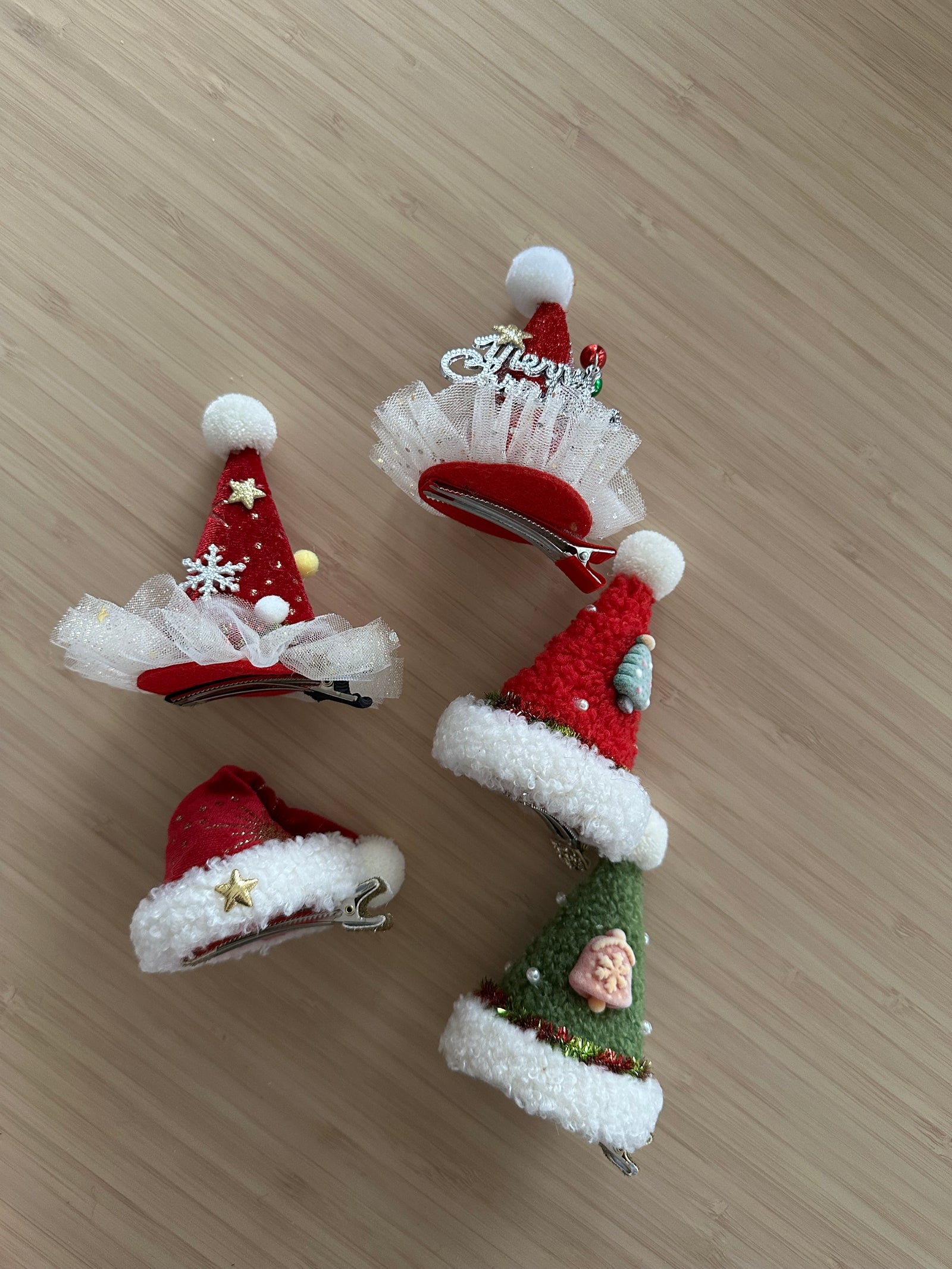 Hair Accessories - Christmasy Hats