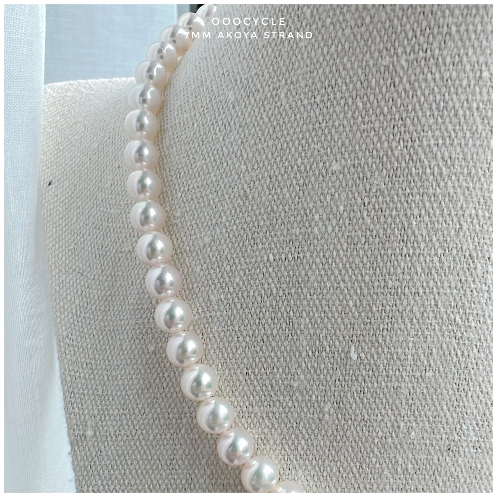 7mm Akoya Strand 日 本 海 水 珍 珠 珠 鏈