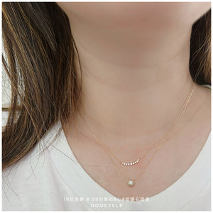SMILEY 10份笑臉8心8箭鑽石證書頸鏈 Certified 0.10 CT 8 Hearts 8 Cupids