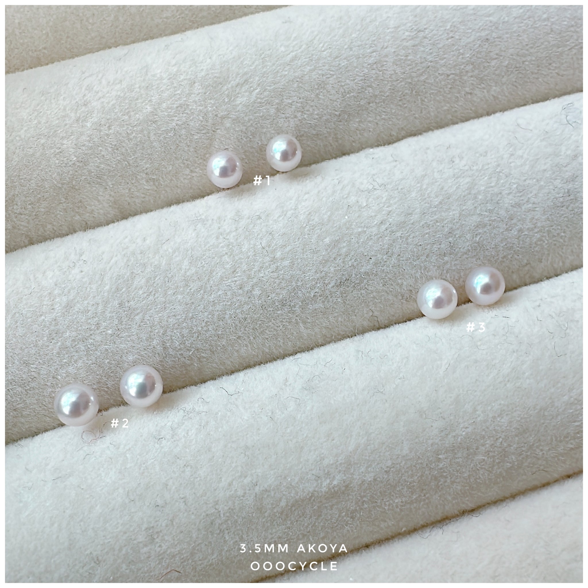 A k o y a W h i t e 日本海水白圓珠 3.5mm