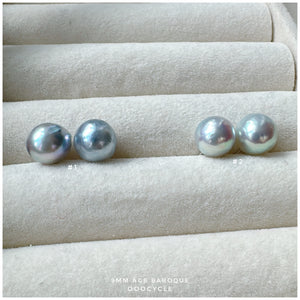 9mm Akoya Grey Blue Baroque 日本灰藍巴洛克珍珠