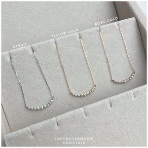 SMILEY 10份笑臉8心8箭鑽石證書頸鏈 Certified 0.10 CT 8 Hearts 8 Cupids