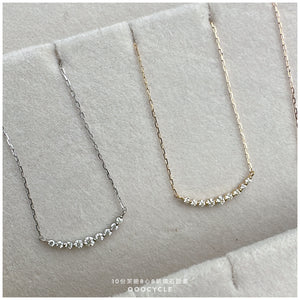 SMILEY 10份笑臉8心8箭鑽石證書頸鏈 Certified 0.10 CT 8 Hearts 8 Cupids