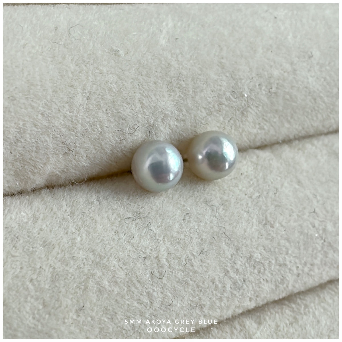 5mm Akoya Grey Blue 日本灰藍海水圓珠