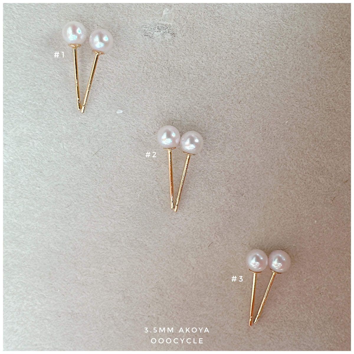 A k o y a W h i t e 日本海水白圓珠 3.5mm