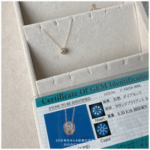 20份8心8箭鑽石證書頸鏈 Certified 0.20 CT 8 Hearts 8 Cupids Necklace