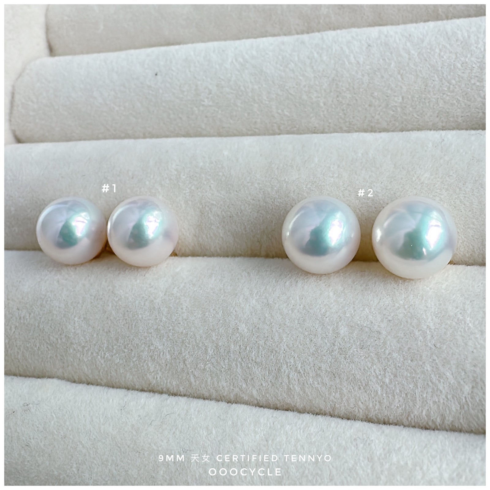 天女證書耳釘 Certified Tennyo Studs 9mm