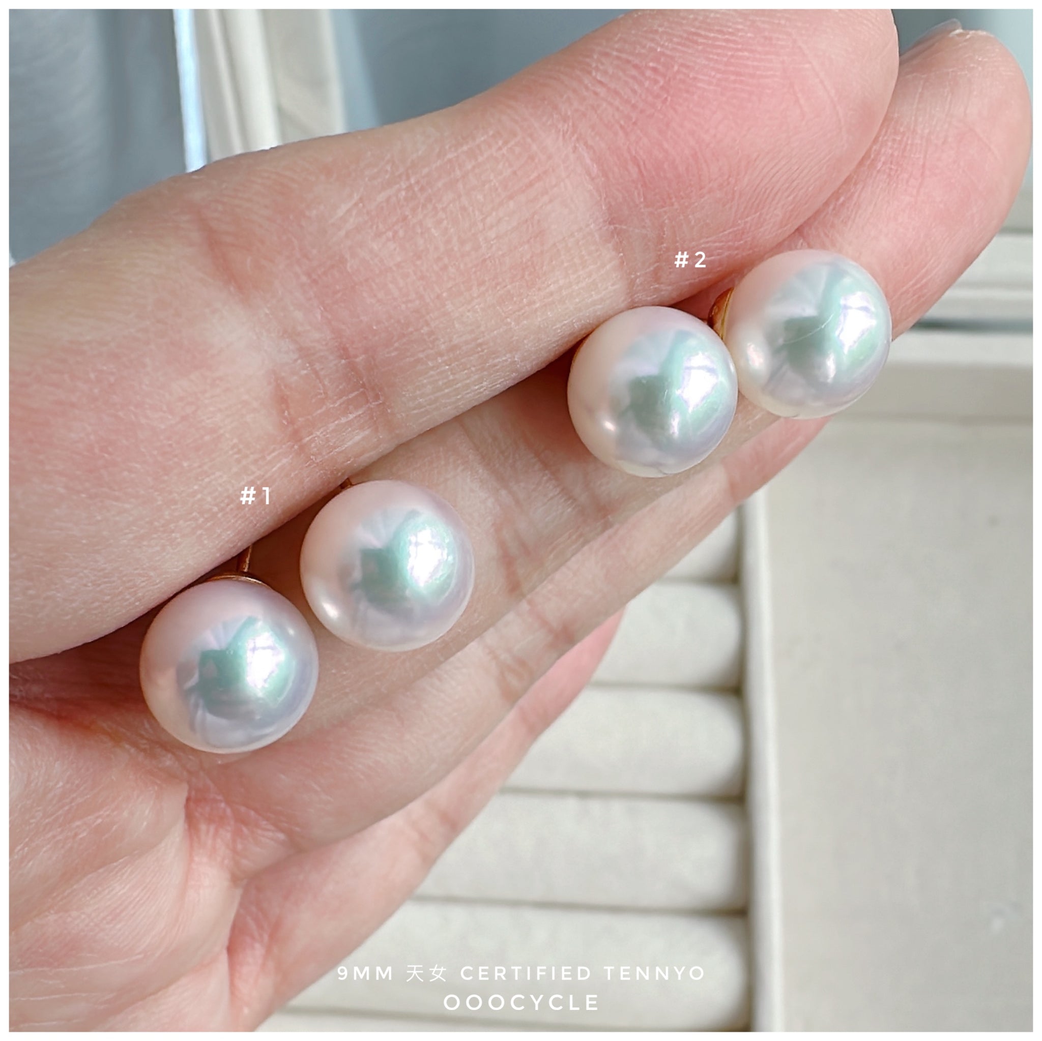 天女證書耳釘 Certified Tennyo Studs 9mm