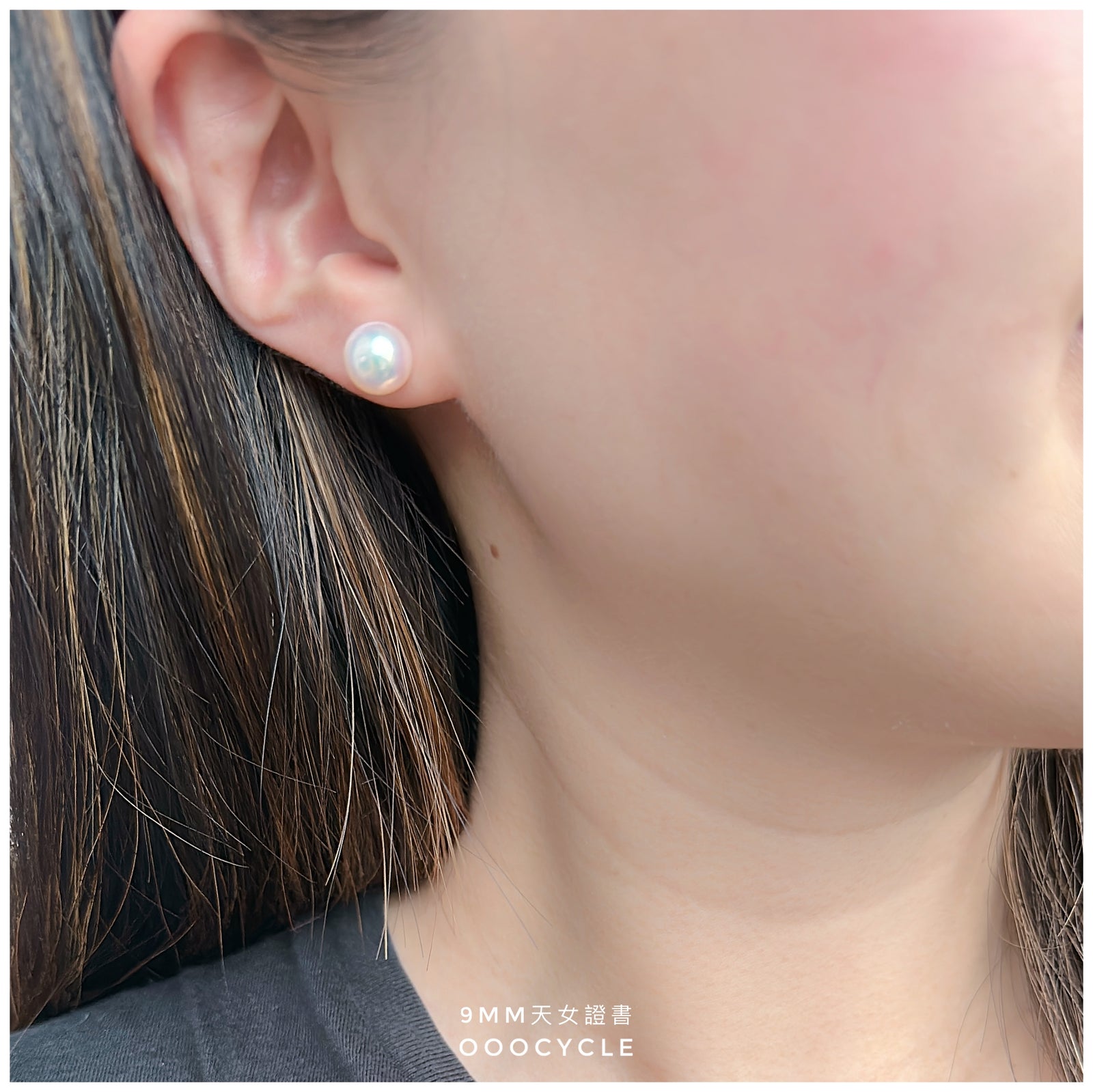 天女證書耳釘 Certified Tennyo Studs 9mm