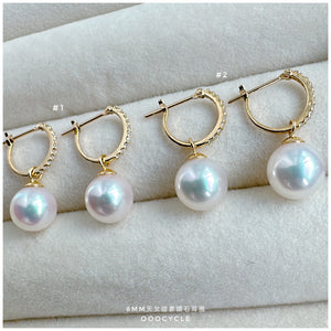 Certified Tennyo Hoops 天女證書鑽石耳圈 8mm