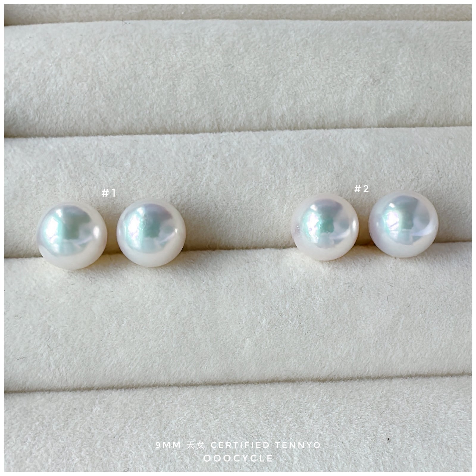 天女證書耳釘 Certified Tennyo Studs 9mm