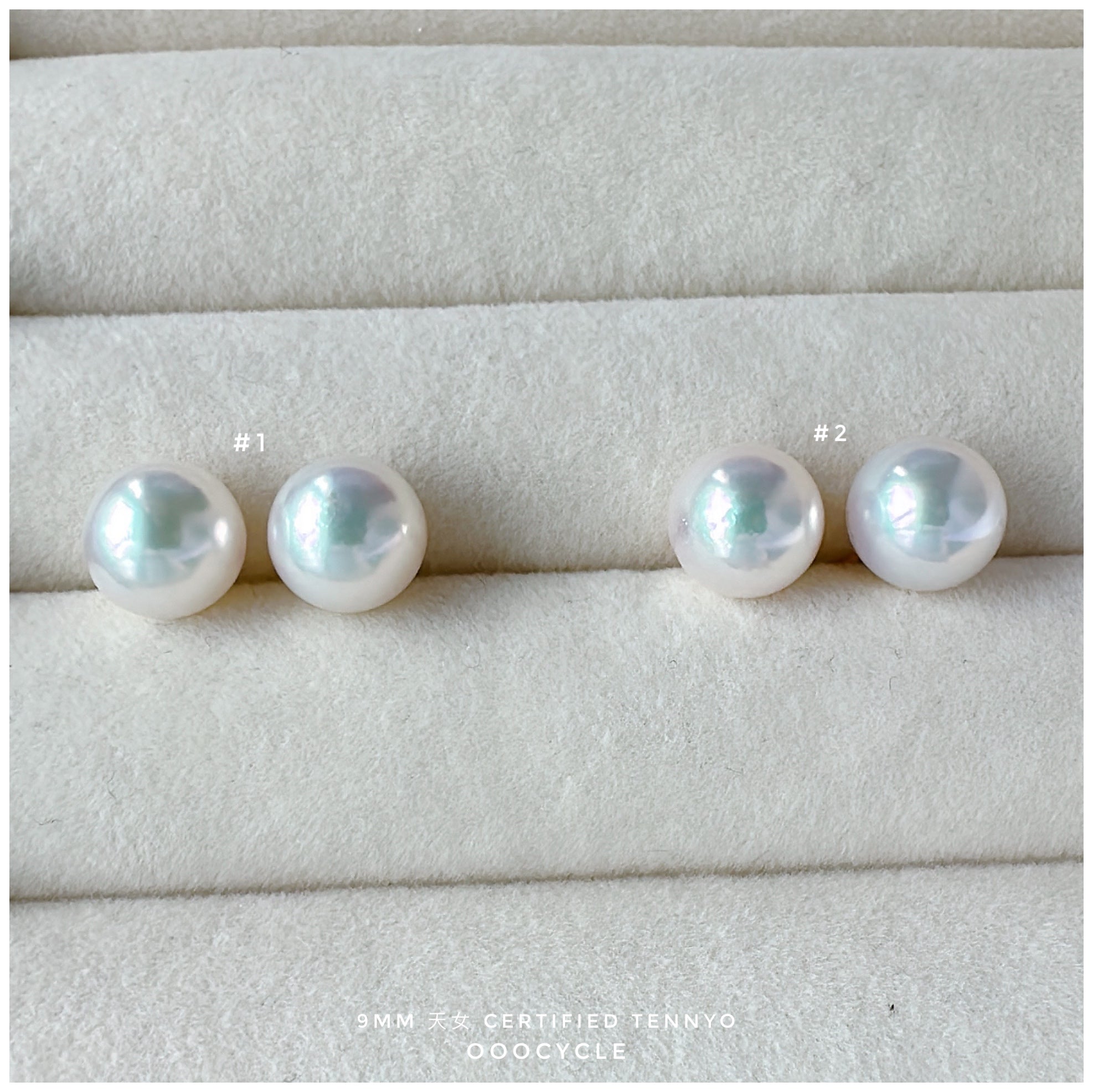 天女證書耳釘 Certified Tennyo Studs 9mm