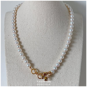 日 本 天 女 證 書 珠 鏈 Tennyo Strand 7.5mm (四葉草金扣 Clover Clasp)