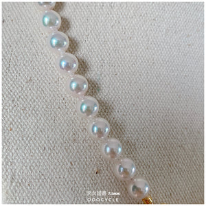 日 本 天 女 證 書 珠 鏈 Tennyo Strand 7.5mm (四葉草金扣 Clover Clasp)