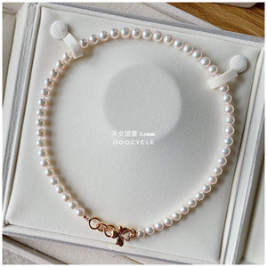 日 本 天 女 證 書 珠 鏈 Tennyo Strand 7.5mm (四葉草金扣 Clover Clasp)