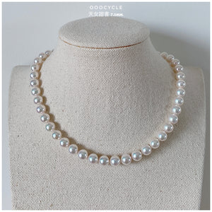 日 本 天 女 證 書 珠 鏈 Tennyo Strand 7.5mm (四葉草金扣 Clover Clasp)