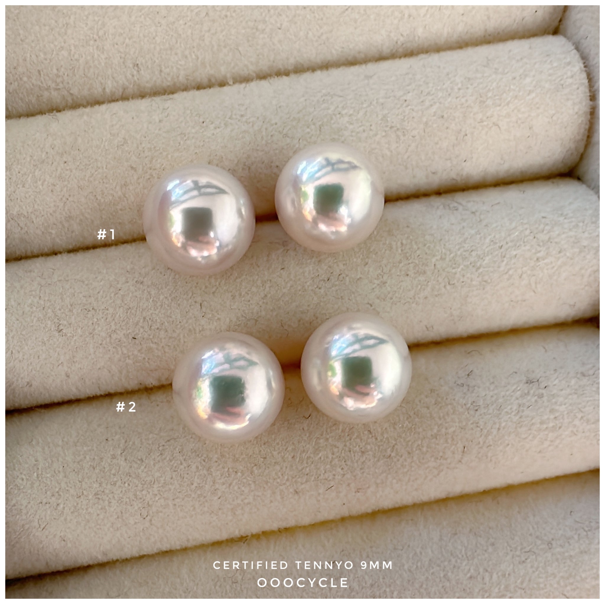 天女證書耳釘 Certified Tennyo Studs 9mm
