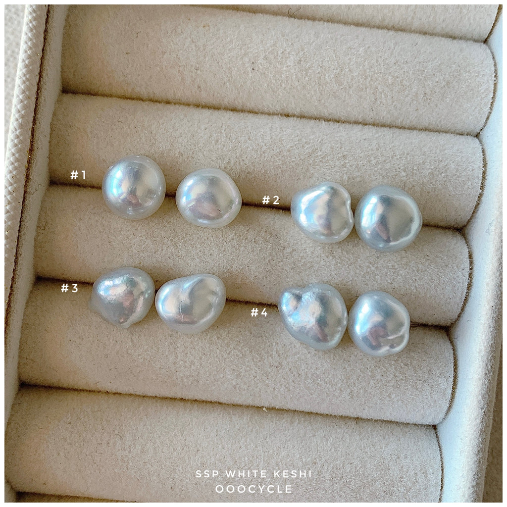 SSP White Keshi 無核南洋白珠 8mm